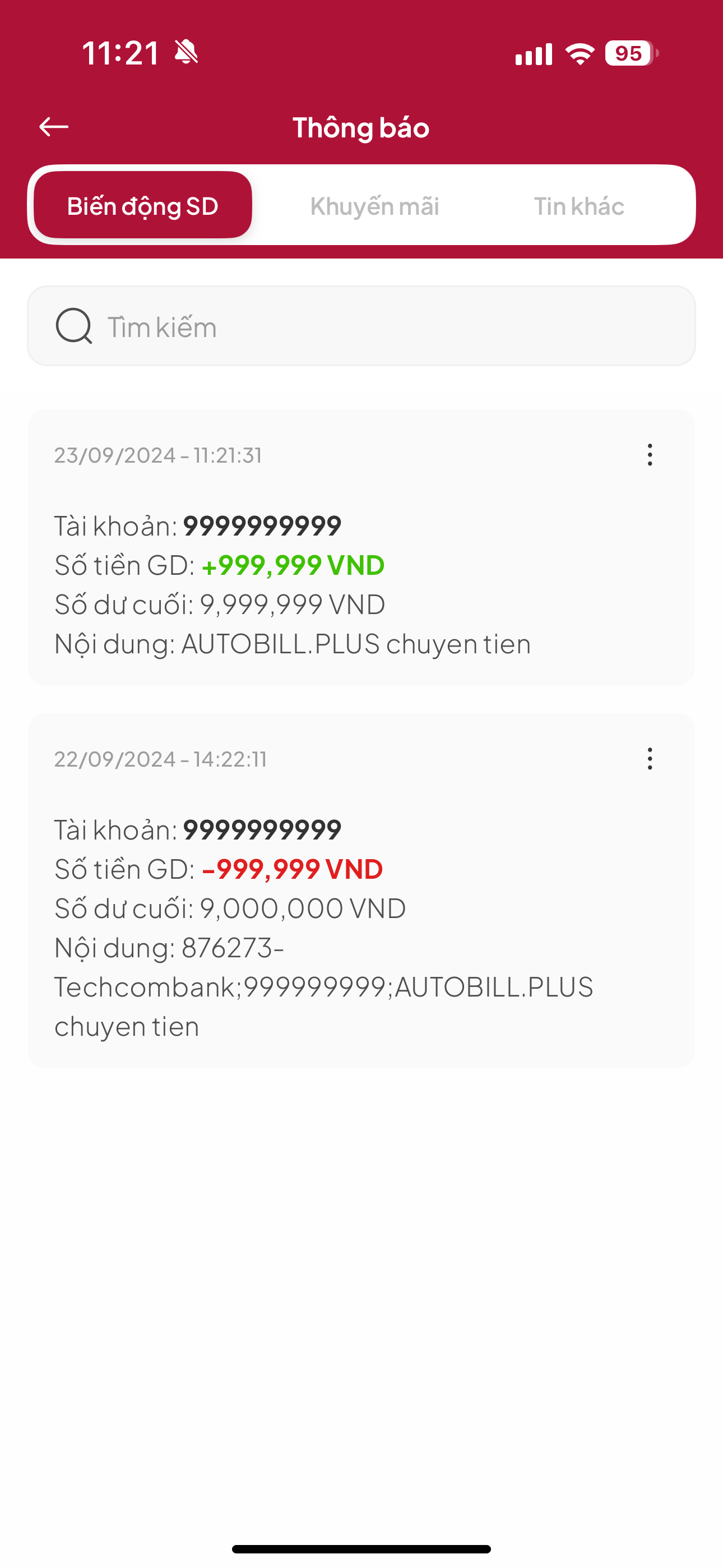 Demo bill
